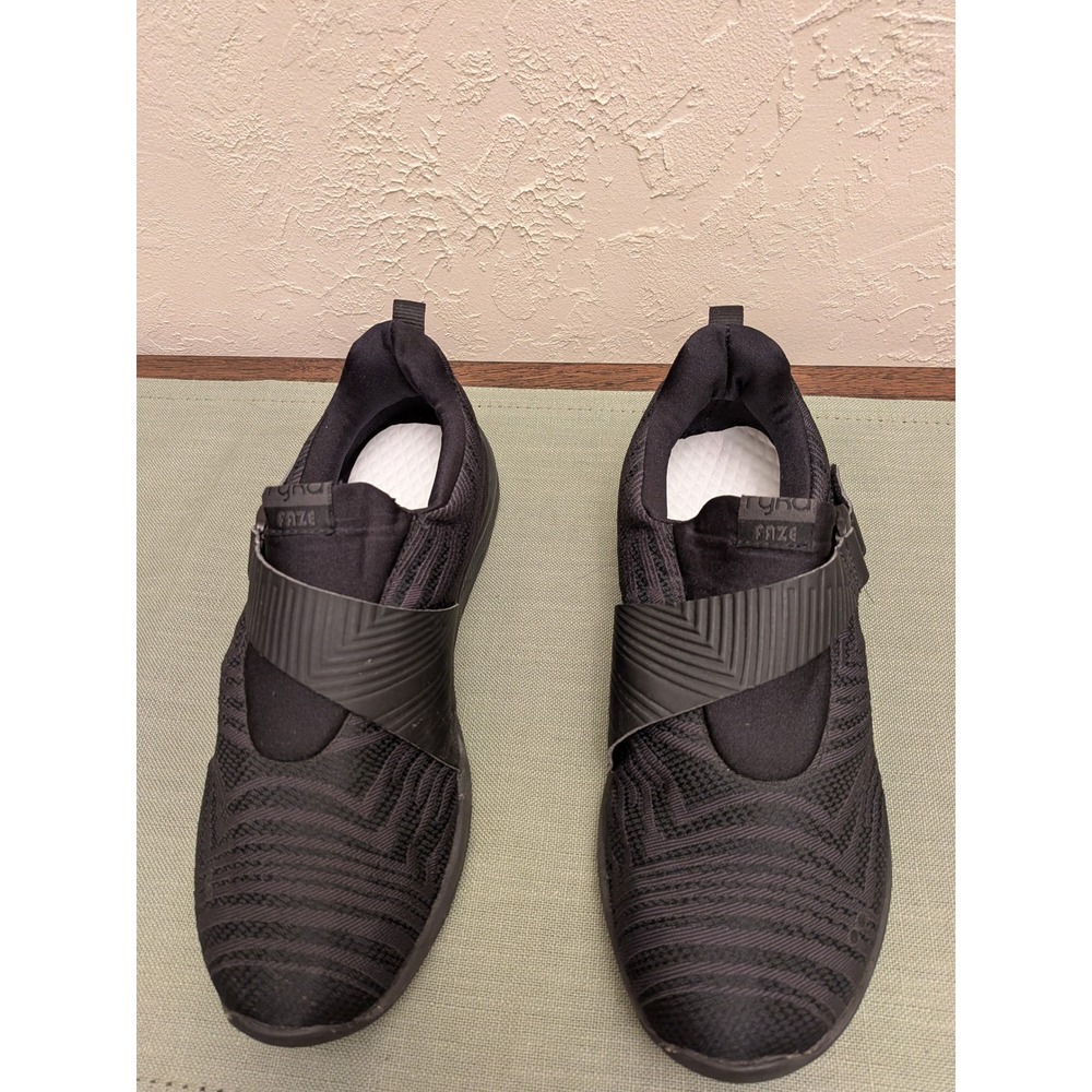 Ryka Faze Womens Training Shoes Black Slip On Knit Sneakers Size 10M